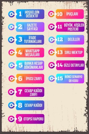 Dedektiflik Suç Çözümleme Zeka ve Dikkat Geliştirici Dedektif Oyunu Gizem Bulmaca Kutu Oyunları Suç? - 8