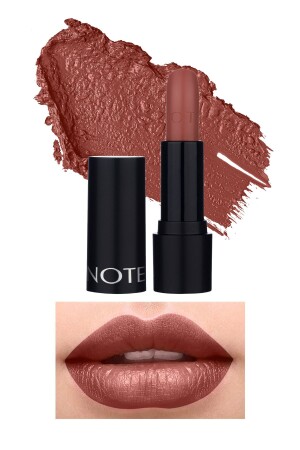 Deep Impact Lipstick Cremiger, strukturierter, halbglänzender Lippenstift 05 Leather Mood – Braun - 1