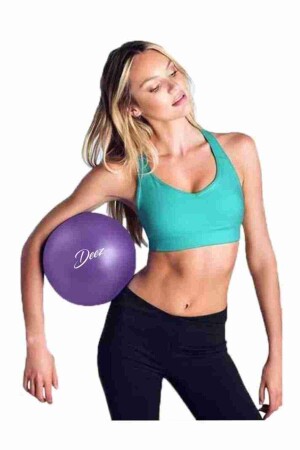 Deez Pilates Ball Gymnastik Yoga Platten Gymnastikball Lila Kleine Größe 20 cm - 1