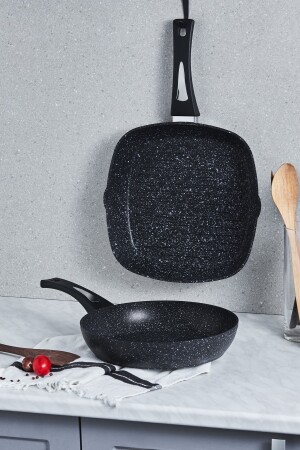 Defne Bio Granite Pfannengrill-Set Schwarz 153. 03. 08. 2721 - 6