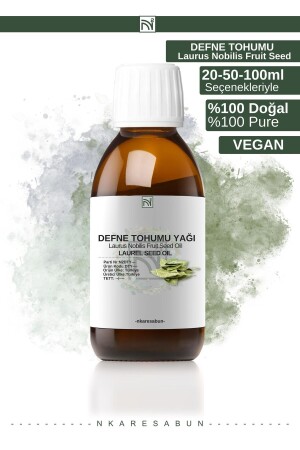 Defne Tohumu Yağı %100 Saf Doğal Soğuk Sıkım Yağı 100 Ml - 2