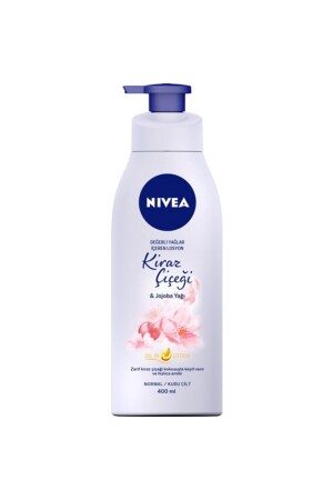 Değerli Yağlar İçeren Nemlendirici Vücut Losyonu 400ml- Kiraz Çiçeği Ve Jojoba Yağı - 1