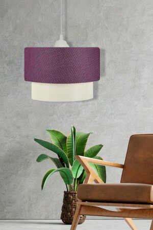 Deko Pasta 25' Lila Weiß Hängelampe Kronleuchter EV-223 - EvLight