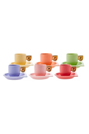 Deko-Set mit 6 Kaffeetassen 80 ml 153. 03. 06. 8196 - 9