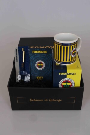 Dekomus Gıft Box Özel Kutulu Lisanslı Kupa-ajanda-hybrıt Tükenmez Kalem Seti - Fenerbahçe