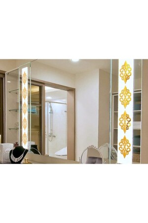 Dekor Zierbordüre Spiegel Gold Gold 20 Stück Plexiglas Zierbordüre Eingangsbereich 7*7cm Zierwand-Deckendekoration - 4