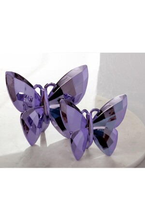 مكنسة مكنسة مزينة 2 قطعة طيور الفراشة الذهبية - Doremcy