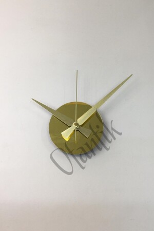 Dekoratif 3d Duvar Saati Pleksi Ayna Yedek Komple Altın Orta Göbek Sessiz Kaliteli Mekanizma OG-A5-01 - 2