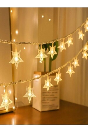 Dekoratif 5 Metre Fişli 40 Yıldızlı Ip Kablo Led - Ledison