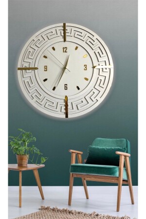 Dekoratif Ahşap Duvar Saati- Duvar Saati- Ahşap Saat- Wall Clock- Wall Decor - 3