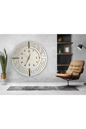 Dekoratif Ahşap Duvar Saati- Duvar Saati- Ahşap Saat- Wall Clock- Wall Decor - 4