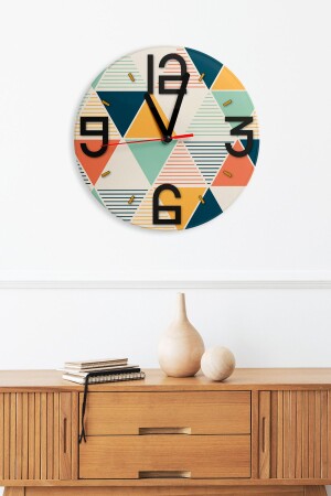 Dekoratif Ahşap Mdf 3D Efektli 5mm Duvar Saati - Artavessa Gift&Home