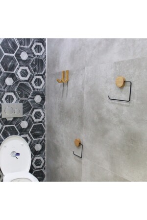 Dekoratif Doğal Ahşap Banyo Seti Bau01-SET-WC-BH-AHŞAP - 4