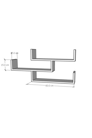 Dekoratif Duvar Rafı rb003 - 4