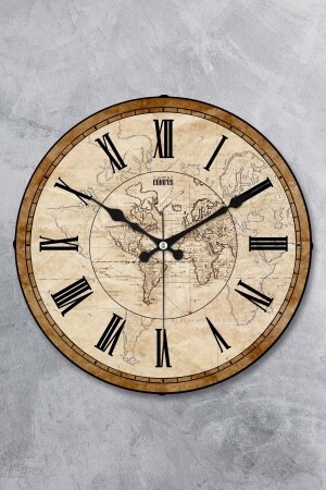 Dekoratif Gerçek Cam Bombe Sessiz Mekanizma Duvar Saati 36 Cm - Emores