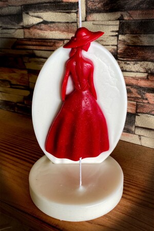 مُستحيل من الهدية المُعدّة على أساس السيدة المُحَطّمة صورة شمعة صويا الشمعة مجموعة 2 - Fantastik Sanat Atölyesi