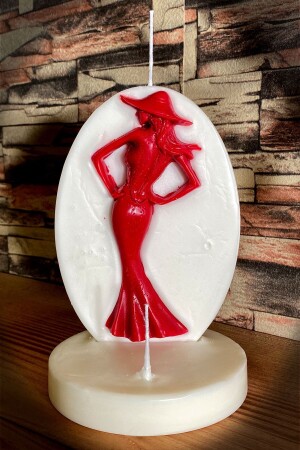 مُستحيل من الهدية المُعدّة على أساس السيدة المُحَطّمة صورة شمعة صويا الشمعة مجموعة 2 - Fantastik Sanat Atölyesi