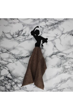 Dekoratif Metal Kadın Figürlü Havlu Kağıt Peçete Rulo Mutfak Askı Raf Asacağı Mutfak Askısı - Hobi Demir Sanat