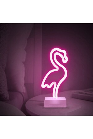 Dekoratif Neon Flamingo Gece Aydınlatması - 1