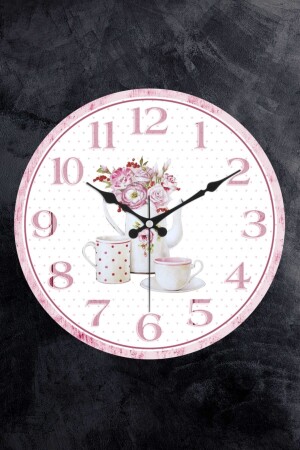 Dekoratif Plastik Cam Bombeli Mutfak Duvar Saati 25 cm - Emores