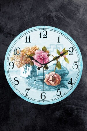 ساعة الجدار المطبخ الملتوية من الزجاج البلاستيكي المزخرف 25 سم المطبخ - EMORES