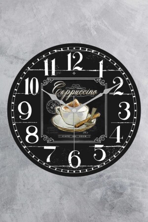 ساعة الجدار المطبخ الملتوية من الزجاج البلاستيكي المزخرف 25 سم المطبخ - EMORES