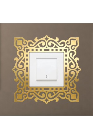 Dekoratif Pleksi Priz Anahtar Buton Çerçevesi Teklı - Tual Tasarım