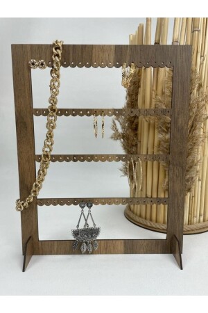 MNZ-التجميل الديكورية أذنية تقف مستطيل ليزر القص - MDF - Yaman Hediyelik