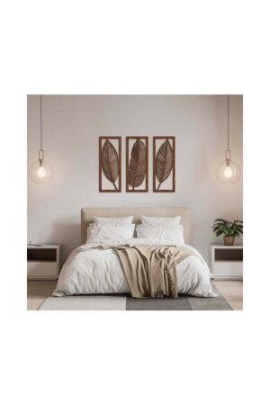 Dekoratif Yaprak Desenli Duvar Süsü - Babelhome