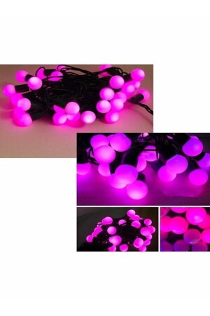 Dekoration Led Weihnachten Led Lichter 5mt Rosa Farbe Stecker Dekoration Weihnachten Licht Ball Led Rosa Led - 4