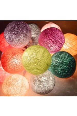 Dekorative 2 Meter 10 bunte LED-Kugeln - 3D