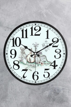 Dekorative gebogene Küchenwanduhr aus Kunststoffglas, 25 cm, KÜCHE - EMORES