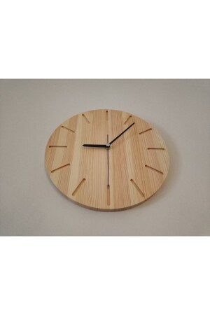 Dekorative Holzwanduhr Home Office Wanddekoration Natur Geschenk HMADS-LIN - 6