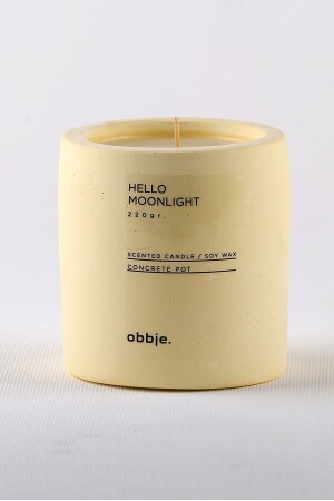 Dekorative Kerze mit Vanille- und Marshmallow-Duft, Betontopf 2719298 - 1