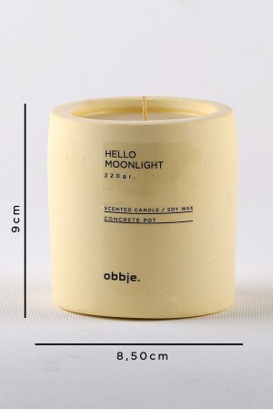 Dekorative Kerze mit Vanille- und Marshmallow-Duft, Betontopf 2719298 - 2