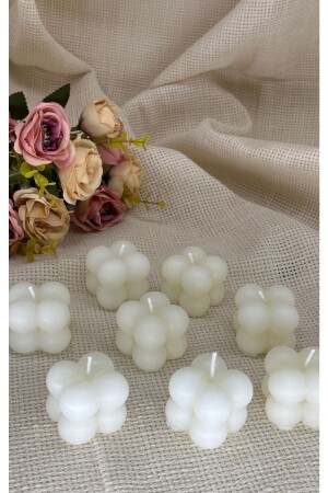 Dekorative Mini-Blasenkerze für Hochzeit, Verlobung und Hochzeit, 50-teiliges MINIBUBBLESET - 4
