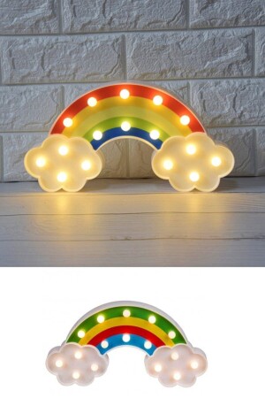 Dekorative regenbogenförmige Kinderzimmer- und Organisationsdekoration, batteriebetriebene LED-Tischwandlampe GGK0050 - 3