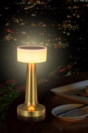 Dekorative wiederaufladbare Touch-LED-Tischlampe, USB-Kabel, Lampenschirm und Nachtlicht 21595256 - 5