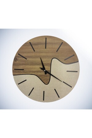 Dekorative zweifarbige gemusterte Holzwanduhr 1000patternedwallclock32324 - 1