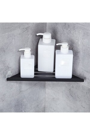 Dekorativer 3-teiliger schwarzer Eck-Shampoo-Halter, Badezimmer-Organizer, Küchen- und Regal-Organizer MT52S (3 Stück) - 1