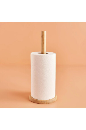 Dekorativer aufrechter Papierhandtuchhalter aus Bambus ELZ097 - 2