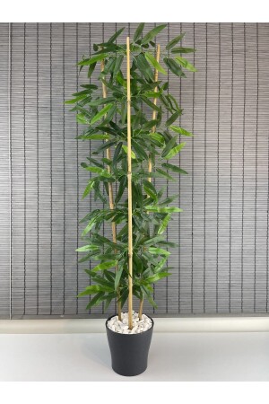 Dekorativer künstlicher Bambusbaum mit 3 Stämmen, 110 cm, DEKO90EKO - 3