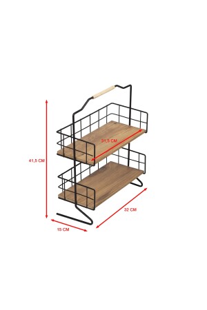 Dekoratives Badezimmer-Kosmetikregal aus Metall, Mehrzweck-Holzregal für den Schreibtisch und Maschinenständer U9046 - 9