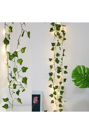 Dekoratives grünes Blatt, künstlicher Efeu und Fee, LED-Tageslichtfarbe BYS-Ivy+3MLED - 4