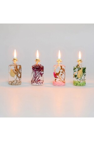 Dekoratives Öllampen-Kerzen-Set, 4 Stück, Prv-161221 - 4