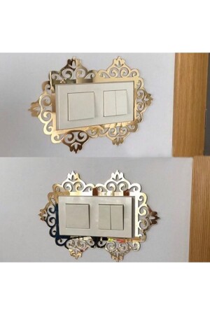 Dekoratives Plexi-Steckdosen-Schalterrahmen-Steckdosenrand-Ornament - 2