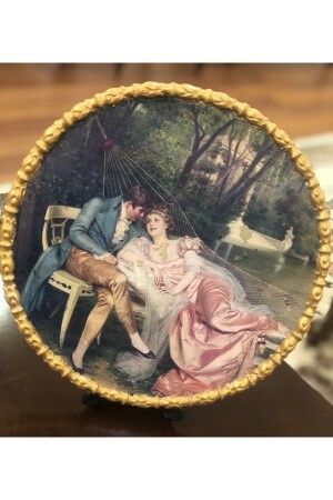 Dekoratives Romeo&juliet2 Präsentationstablett aus Holz 28 cm Gl999 Glh042 - 1