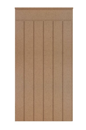 Dekoratives Wandpaneel (54 x 105 cm), lackierbares 10 mm dickes rohes MDF-Wandpaneel aus Holz 2369874128524561 - 5