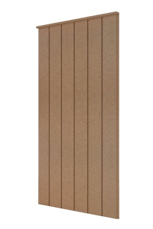 Dekoratives Wandpaneel (54 x 105 cm), lackierbares 10 mm dickes rohes MDF-Wandpaneel aus Holz - 1