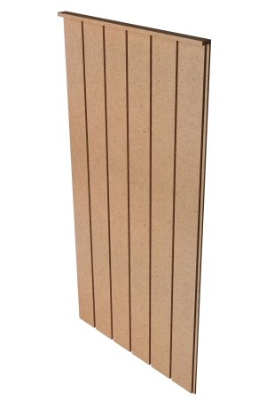 Dekoratives Wandpaneel (54 x 105 cm), lackierbares 10 mm dickes rohes MDF-Wandpaneel aus Holz - 4